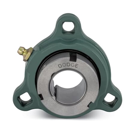 Dodge Industrial LF-GT-107, Three-Bolt Flange (Light Duty), Non-Expansion, Cast Iron, 1.4375" Bore Dia. 136354